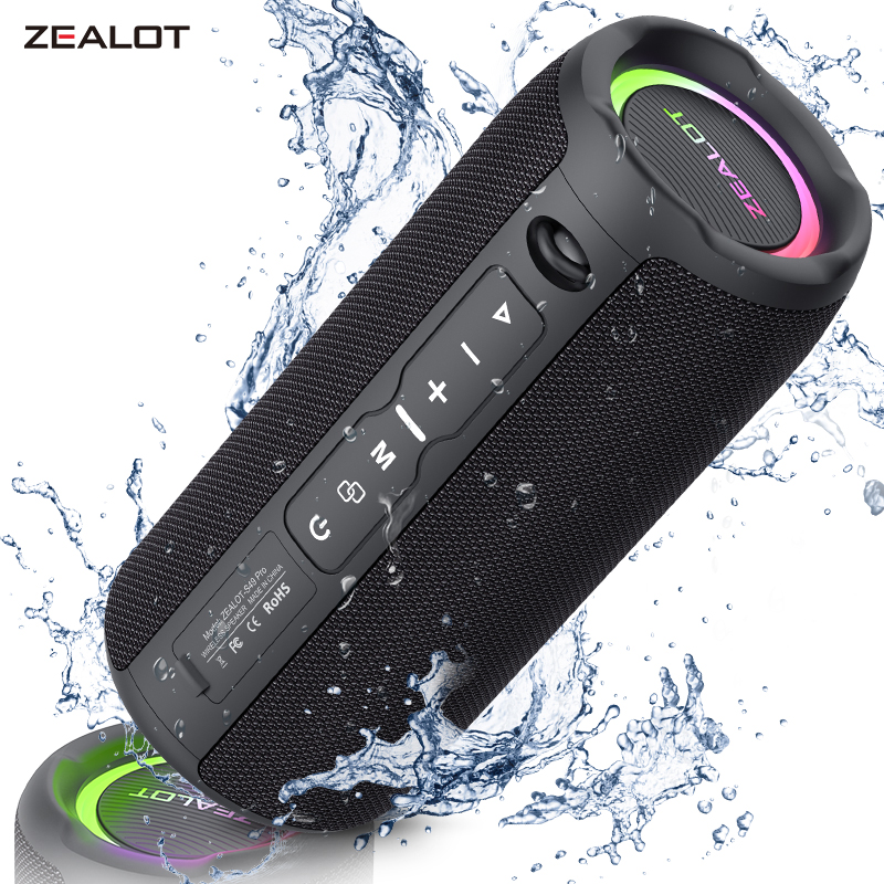 Jbl Speaker Flip 6 - ZEALOT-S49PRO Tragbarer Bluetooth-Lautsprecher, 20 W, IPX6,